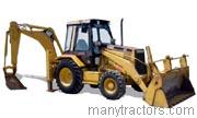 Caterpillar 438B backhoe-loader tractor trim level specs horsepower, sizes, gas mileage, interioir features, equipments and prices