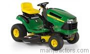 John Deere 115 tractor trim level specs horsepower, sizes, gas mileage, interioir features, equipments and prices