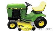 John Deere 116 1981 comparison online with competitors