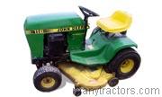 John Deere 116H tractor trim level specs horsepower, sizes, gas mileage, interioir features, equipments and prices