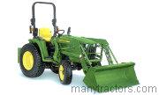 John Deere 3036E tractor trim level specs horsepower, sizes, gas mileage, interioir features, equipments and prices