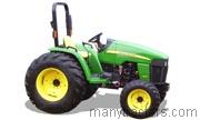John Deere 4105 tractor trim level specs horsepower, sizes, gas mileage, interioir features, equipments and prices