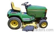 John Deere 415 tractor trim level specs horsepower, sizes, gas mileage, interioir features, equipments and prices
