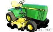 John Deere 430 1984 comparison online with competitors