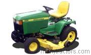 John Deere 445 tractor trim level specs horsepower, sizes, gas mileage, interioir features, equipments and prices