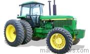 John Deere 4555 1988 comparison online with competitors