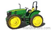 John Deere 5100MH tractor trim level specs horsepower, sizes, gas mileage, interioir features, equipments and prices