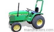 John Deere 770 tractor trim level specs horsepower, sizes, gas mileage, interioir features, equipments and prices
