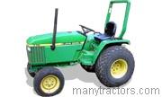 John Deere 770 1989 comparison online with competitors