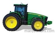 John Deere 8130 tractor trim level specs horsepower, sizes, gas mileage, interioir features, equipments and prices