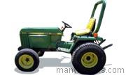 John Deere 855 tractor trim level specs horsepower, sizes, gas mileage, interioir features, equipments and prices