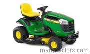 John Deere D130 tractor trim level specs horsepower, sizes, gas mileage, interioir features, equipments and prices