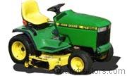 John Deere GT262 tractor trim level specs horsepower, sizes, gas mileage, interioir features, equipments and prices