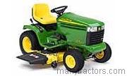 John Deere GX255 tractor trim level specs horsepower, sizes, gas mileage, interioir features, equipments and prices