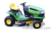 John Deere LA105 tractor trim level specs horsepower, sizes, gas mileage, interioir features, equipments and prices