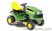 John Deere LA110 tractor trim level specs horsepower, sizes, gas mileage, interioir features, equipments and prices