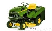 John Deere LR135 tractor trim level specs horsepower, sizes, gas mileage, interioir features, equipments and prices