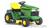 John Deere LT150 tractor trim level specs horsepower, sizes, gas mileage, interioir features, equipments and prices