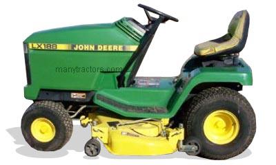 John Deere LX172 tractor trim level specs horsepower, sizes, gas mileage, interioir features, equipments and prices