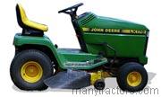 John Deere LX178 tractor trim level specs horsepower, sizes, gas mileage, interioir features, equipments and prices