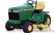 John Deere LX186 tractor trim level specs horsepower, sizes, gas mileage, interioir features, equipments and prices