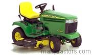 John Deere LX277 tractor trim level specs horsepower, sizes, gas mileage, interioir features, equipments and prices