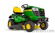 John Deere S240 Sport tractor trim level specs horsepower, sizes, gas mileage, interioir features, equipments and prices