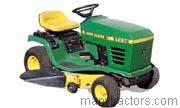 John Deere STX38 Yellow Deck tractor trim level specs horsepower, sizes, gas mileage, interioir features, equipments and prices