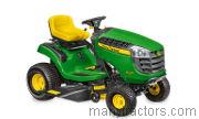 John Deere X105 2015 comparison online with competitors