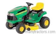 John Deere X110 2007 comparison online with competitors