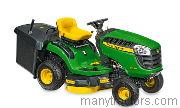 John Deere X115R tractor trim level specs horsepower, sizes, gas mileage, interioir features, equipments and prices