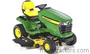 John Deere X324 tractor trim level specs horsepower, sizes, gas mileage, interioir features, equipments and prices