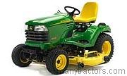 John Deere X585 tractor trim level specs horsepower, sizes, gas mileage, interioir features, equipments and prices