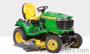 John Deere X738 tractor trim level specs horsepower, sizes, gas mileage, interioir features, equipments and prices