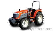 Kioti DK451 tractor trim level specs horsepower, sizes, gas mileage, interioir features, equipments and prices