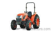 Kioti DK4510 tractor trim level specs horsepower, sizes, gas mileage, interioir features, equipments and prices