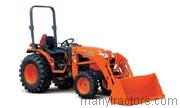 Kubota B3300SU tractor trim level specs horsepower, sizes, gas mileage, interioir features, equipments and prices
