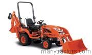 Kubota BX25 backhoe-loader tractor trim level specs horsepower, sizes, gas mileage, interioir features, equipments and prices